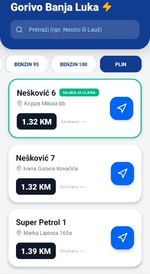 Gorivo Banja Luka Screenshot 1