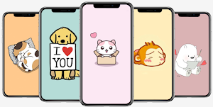 Cute Animal Cartoon Wallpaper Screenshot 1