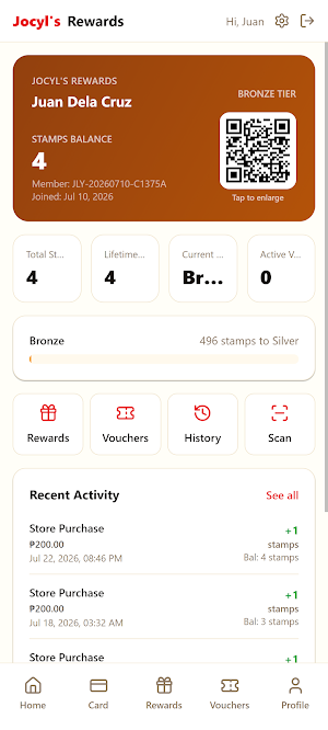 JOCYL'S Rewards Screenshot 1