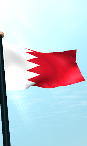 Bahrain Flag 3D Free Wallpaper Screenshot 3