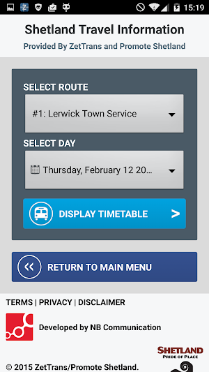 Shetland Travel Information Screenshot 1