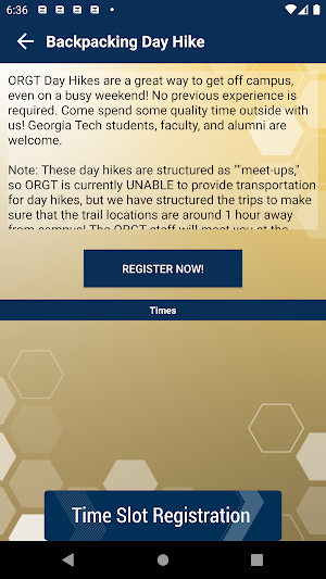 Georgia Tech Campus Recreation Screenshot 2
