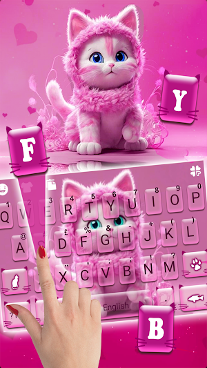 Cute Kitty Keyboard: Cat Theme Screenshot 1