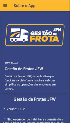 Gestão de Frotas JFW Screenshot 2