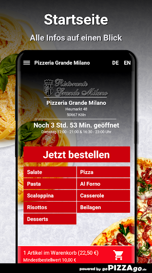 Pizzeria Grande Milano Köln Screenshot 1