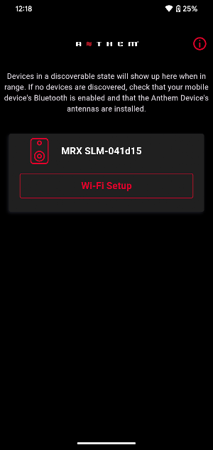 Anthem Wi-Fi Setup Screenshot 0