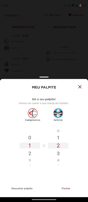 Copa do Brasil Tabela & Jogos Screenshot 2