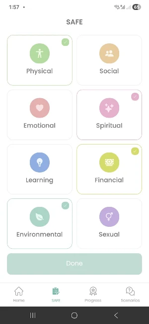 SAFE: Wellbeing to Heal Screenshot 1