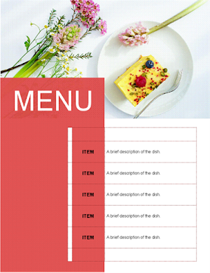 Menu Making Templates Screenshot 2