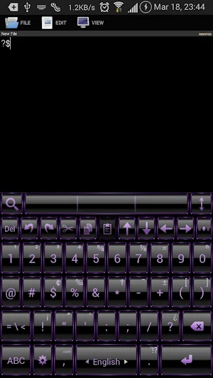 AI Keyboard Theme Frame Purpl Screenshot 2