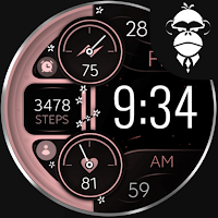 Digital Rose Gold 2 watch face