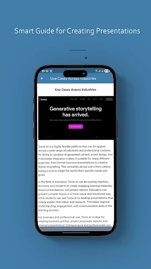 Tome Ai App Guide Screenshot 3