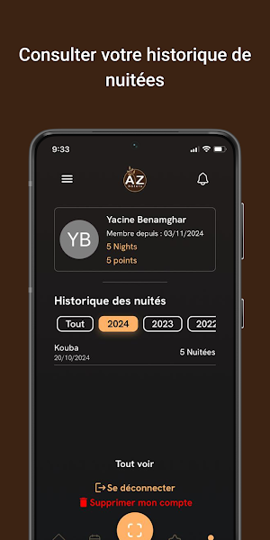 AZ Hôtels App Screenshot 2