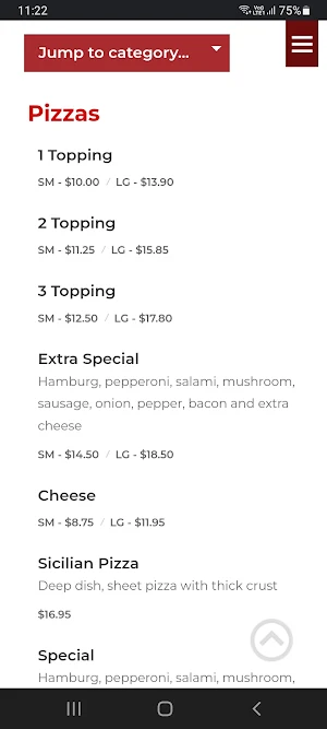 Hanover House of Pizza Screenshot 1