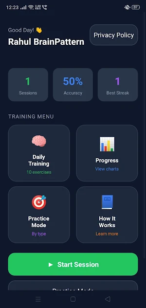Rahul BrainPattern Screenshot 3