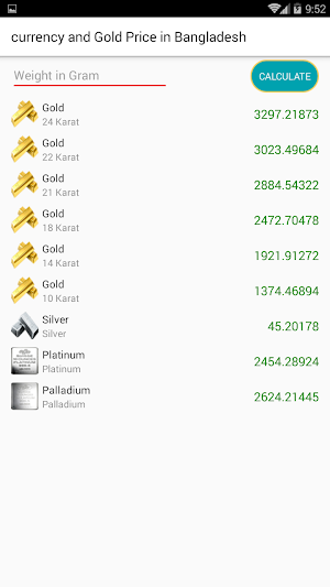 currency & Gold Price in Bangl Screenshot 3