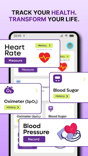 Blood Sugar・Blood Pressure App Screenshot 0