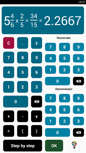 Fraction Calculator Screenshot 0