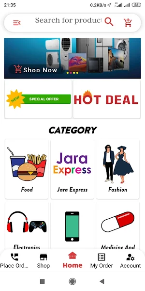 Jarabd- Online Shopping Mall Screenshot 2