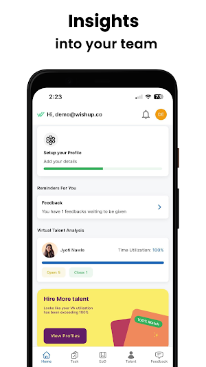 Wishup-Hire Virtual Assistants Screenshot 0