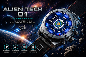 Alien Tech 01 Watch Face Screenshot 1