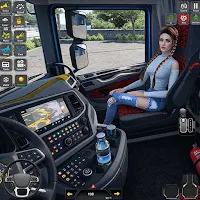 US Truck Driving Transport 3D