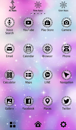 Galaxy Anchor Theme +HOME Screenshot 2