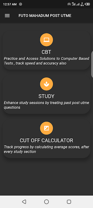 FUTO Post UTME App - mahadum Screenshot 0