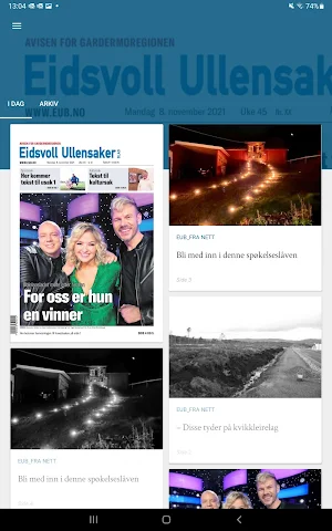 Eidsvoll Ullensaker Blad eAvis Screenshot 3