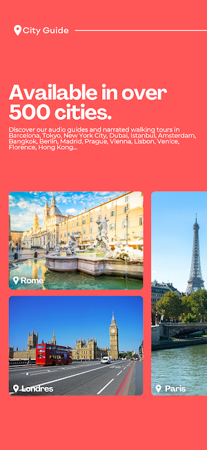 CityGuide - Walking Audio Tour Screenshot 1