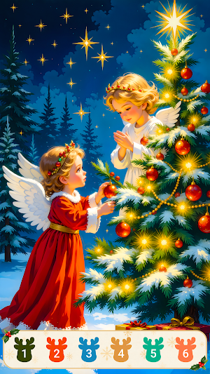 Christmas Joy Color by Number Screenshot 1