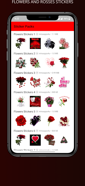 Flowers Animated Stickers Screenshot 0