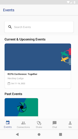 RCPA Events Screenshot 1
