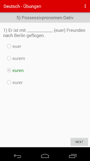 Learn German Dative Accusative Screenshot 2