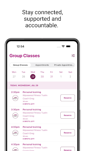 IMpowered Fitness Screenshot 2