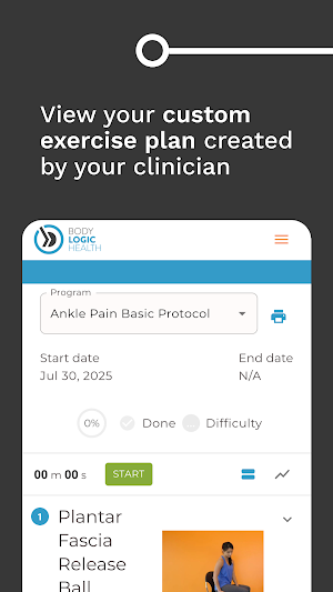 BLH Exercise Platform Screenshot 1