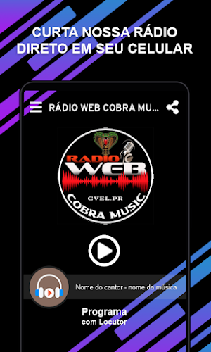 RÁDIO WEB COBRA MUSIC Screenshot 1