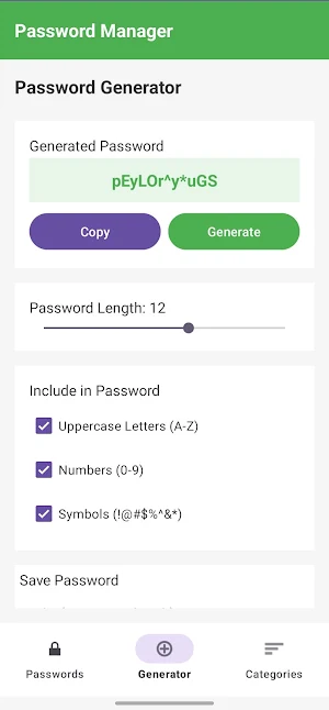 Password Manager Screenshot 0
