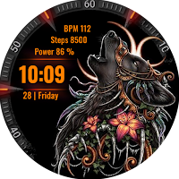 Tribal Wolf Wear Os Watchface