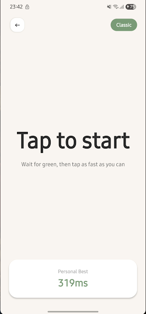 Tap Reflex: Reaction Time Test Screenshot 3