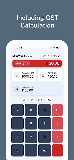 KiwiGST - NZ GST Calculator Screenshot 3