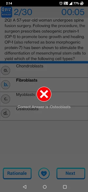 Histology Questions Screenshot 2