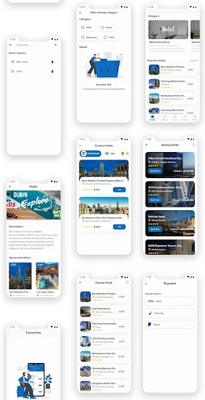 Flutter Pro Hotel Booking apps Screenshot 2