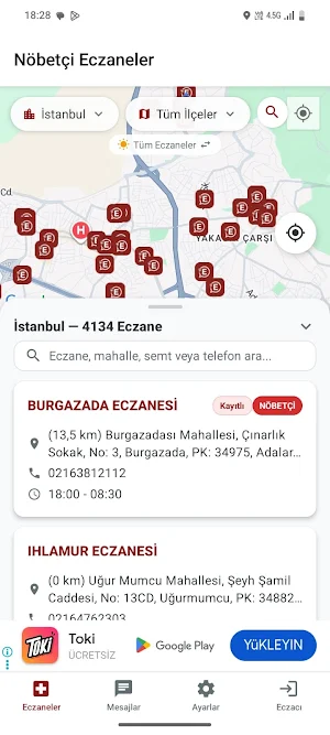 AçıkEczane - Nöbetçi Eczane Screenshot 1