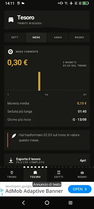 Trono d'Oro — pagato in bagno Screenshot 1