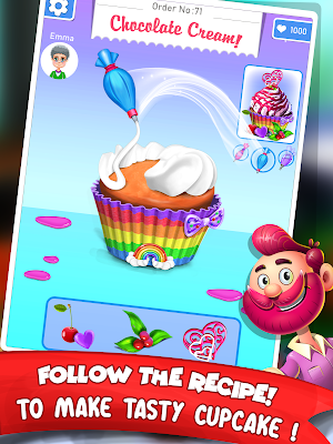 Sweet Cupcake Baking Shop: Dessert Games Screenshot 2