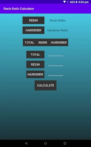 Resin Ratio Calculator Screenshot 3