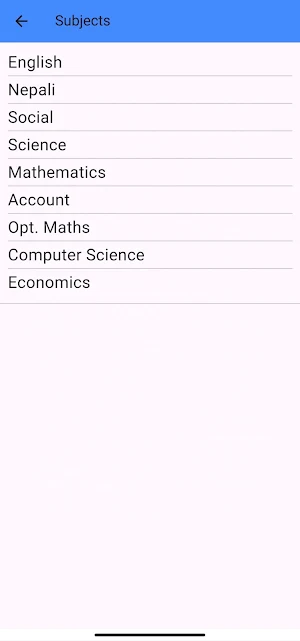 Questions Bank Screenshot 1