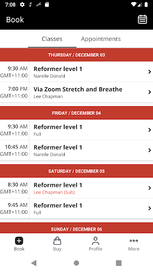 Reformer Pilates Yoga Screenshot 1