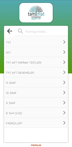 Tammat Soru Çözüm Uygulaması Screenshot 1